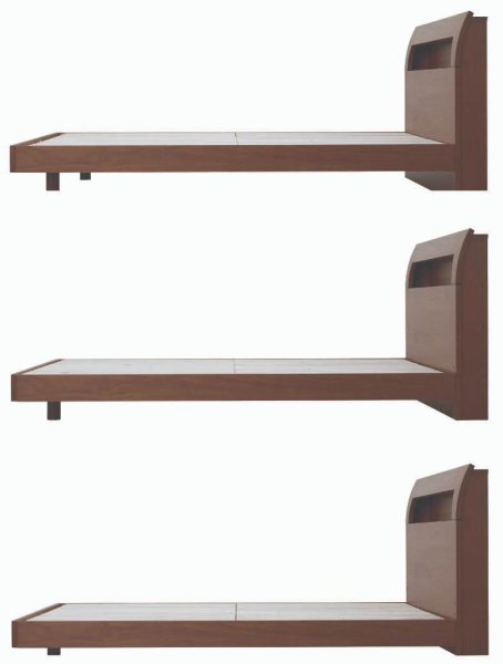 画像6: ウェーブ ベッドフレーム (6)