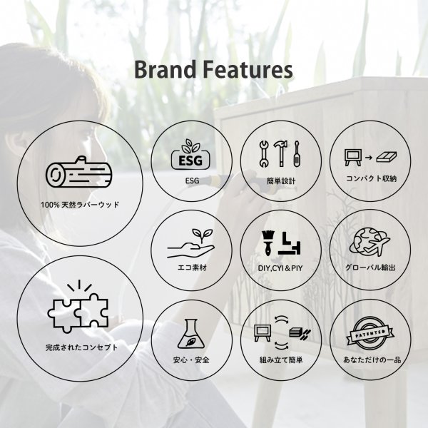 画像8: 【Natural Signature オリジナル】　キッズローテーブル (8)