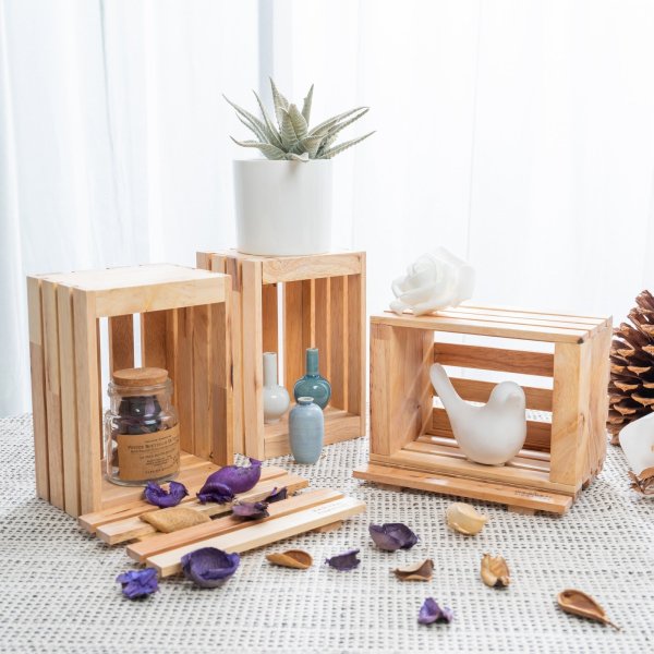 画像7: 【Natural Signature オリジナル】　天然木のインテリア雑貨4点セット (7)