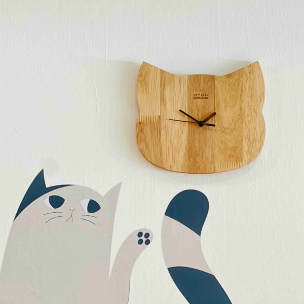 画像4: 【Natural Signature オリジナル】　猫型時計 (4)