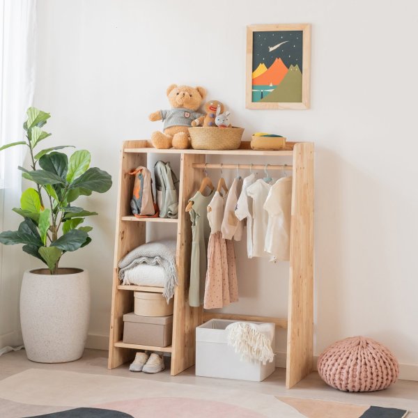 画像1: 【Natural Signature オリジナル】　キッズオープン収納棚 (1)