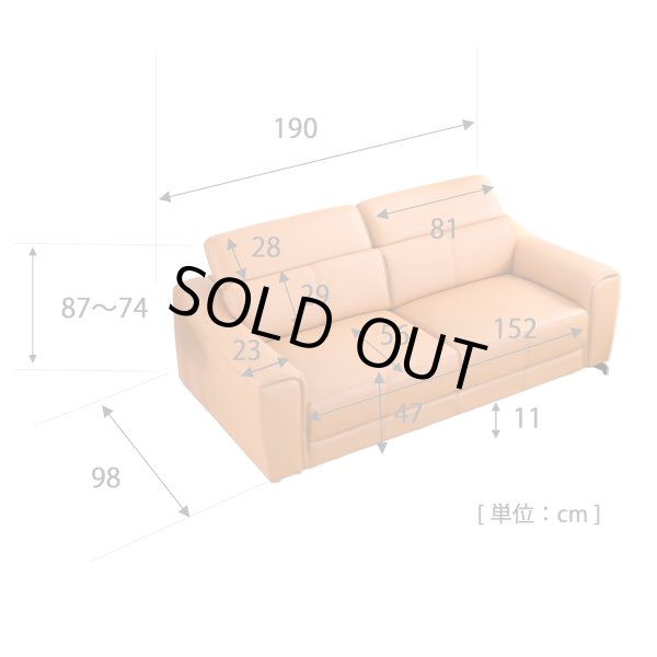 画像12: 【直輸入オリジナル】マーズ　2.5人掛けソファ (12)