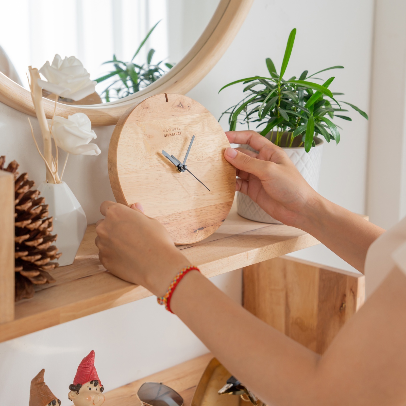 【Natural Signature オリジナル】　天然木のインテリア雑貨4点セット