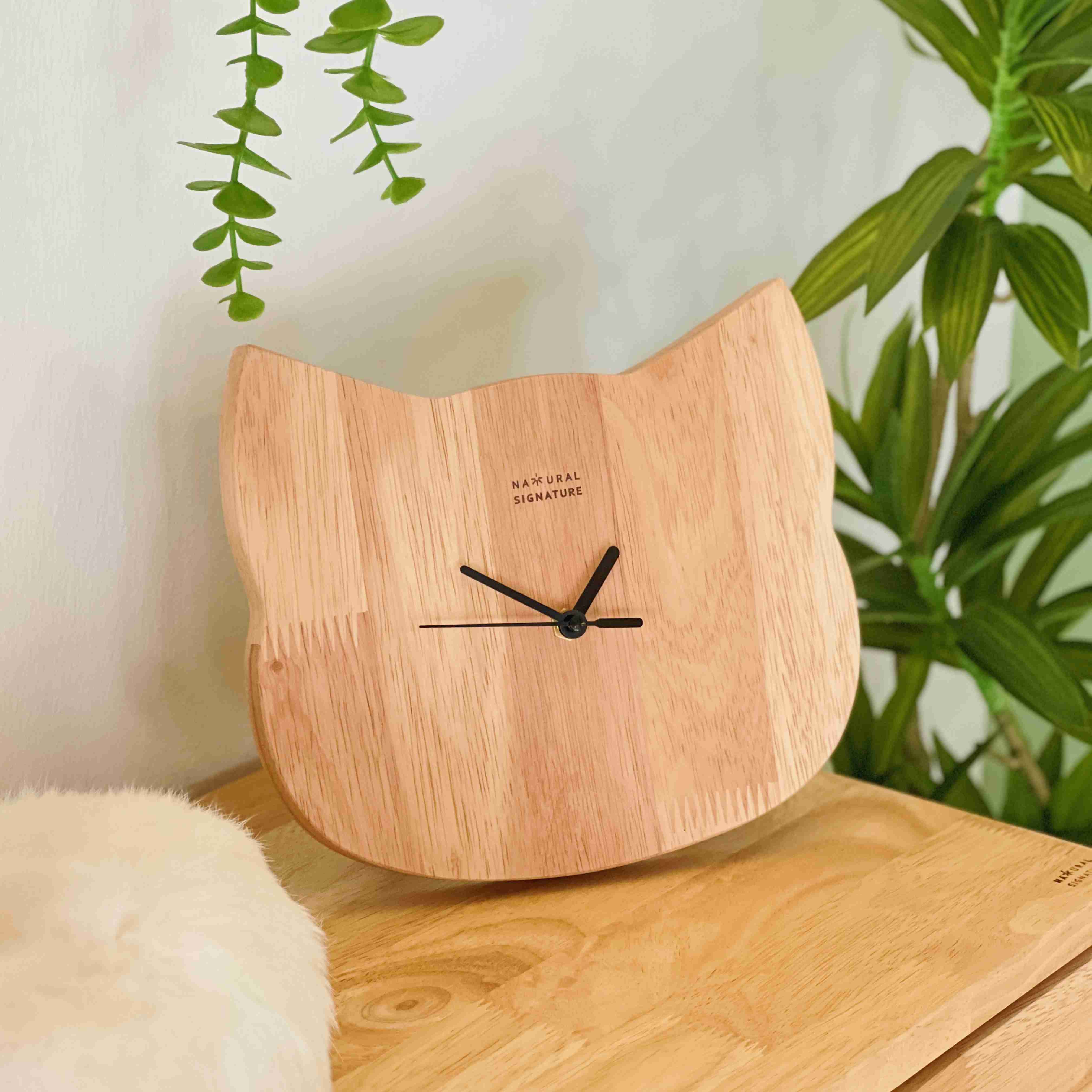 【Natural Signature オリジナル】　猫型時計